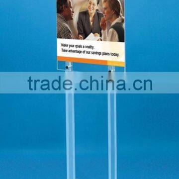 Acrylic Clear Poster Floor Display Stand (OS-F-089)