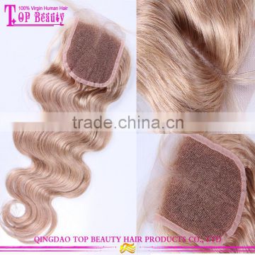 High quality brazilian hair loose wave lace closure middle parting cheap lace front closure