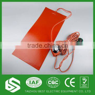 China supplier sales customized flexible silicone rubber heater for oil drum elements