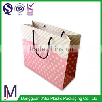 china supplier stylish reusable grocery bags square paper bag handles