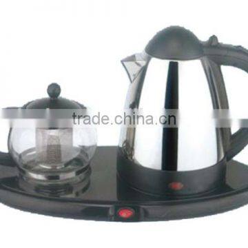 New design electric tea tray set ,best selling hotel kettle tray set