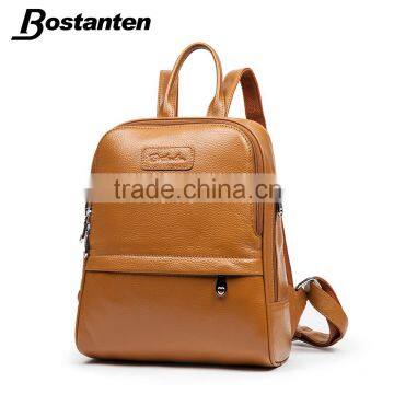 Leather Day Backpack Bag School Bag Girls Laptop Shoulders Bag photo-2