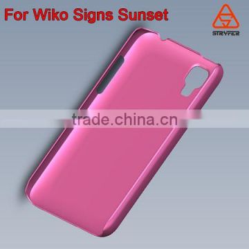 Fast delivery flexible cellphone case for Wiko signs sunset