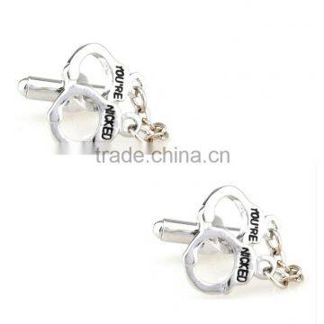 New Arrival Fashion Jewelry Charms Novelty Cooper Two Ring Valentine Gift Cufflink photo-2