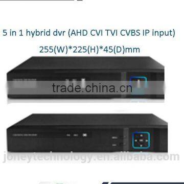 5 in 1 Hybrid Dvr, AHD CVI TVI CVBS IP VGA Input ,8ch Playback Support 3g,wifi