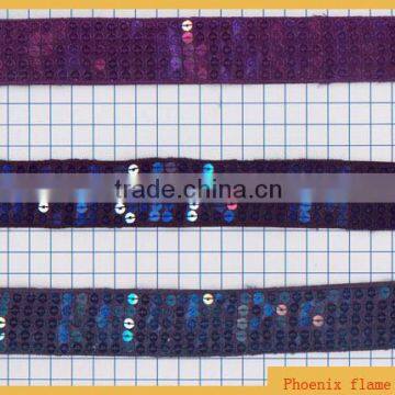 Shinny sequins beaded yardage trim EI-12