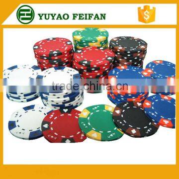 clay poker chips poker and heart pattern poker chip