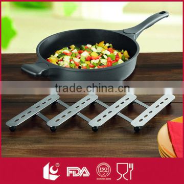 New fashion design custom stainless steel table pad folding trivet