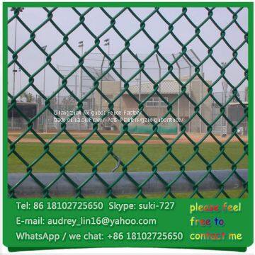 5 foot plastic coated green black used barbed wire chain link fence