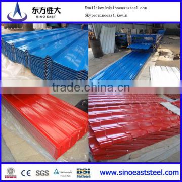 zinc aluminium coated steel roofing sheet