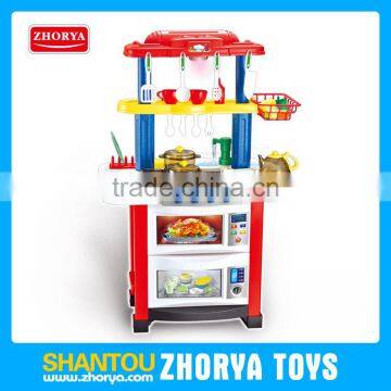 B/O funny toys kitchen play set musical and light for children