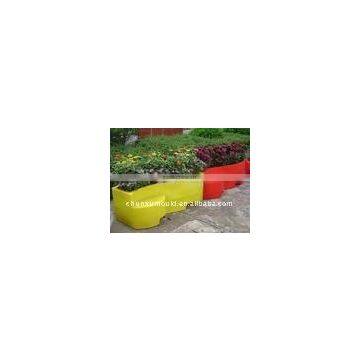 plastic flower pot, roto molded ,OEM