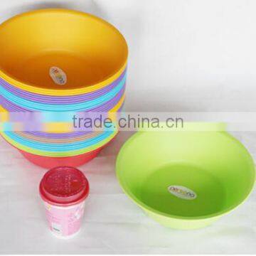 red pp multifunctional portable round household plastic basin wholesale