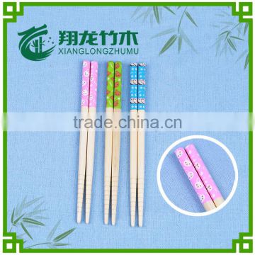 Food grade cute colorful cartoon bamboo chopsticks for kids