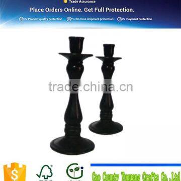 handicraft supplier custom new candle wood holder