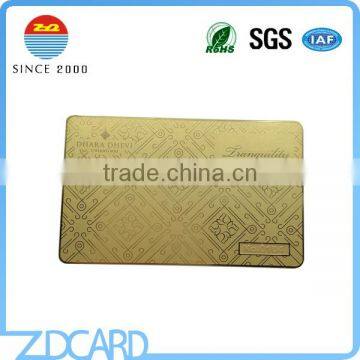 Custom Size Golden Color Metal Business Card photo-2