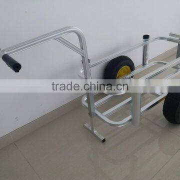 TC2022B Big rubber wheel Aluminum fishing trolley