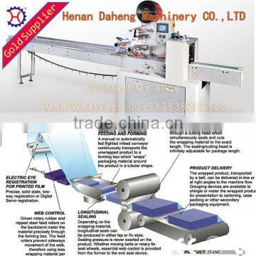 Horizontal Up-paper Or Down-paper Fully Automatic Rotary Pillow Packing Machine