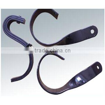 Cultivator machine spring handle