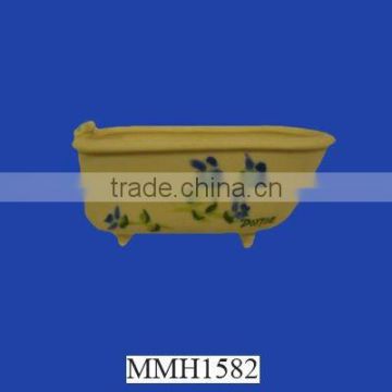 Decorative ceramic hot tub for decor