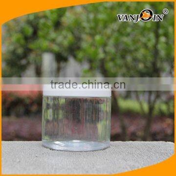 Hot sale Wide mouth 250ml plastic jar/pet jars with aluminum lid