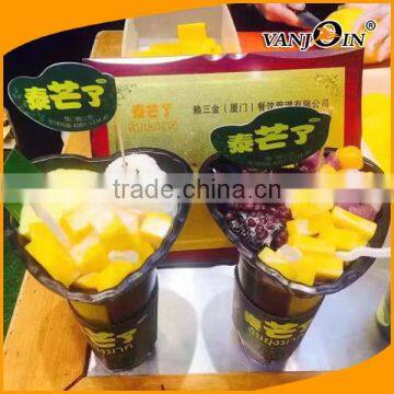 PP Split Boba Tea Cup With Snack Bowl 700ml photo-2