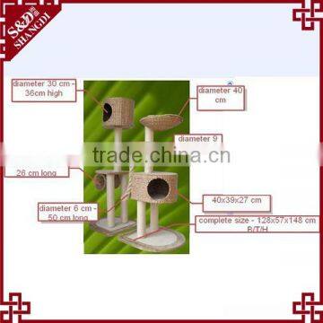 China Wholesale S&D Handmade Pet Toys Products Eco-friendly Rattan Cat Tree photo-3