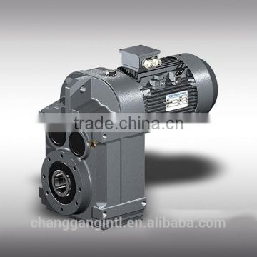 F series solid shaft helical gear reducer parallel shaft transmission box