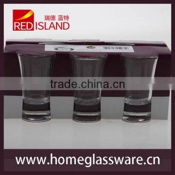 glass factory supply high quality transparent and printing color shot glass