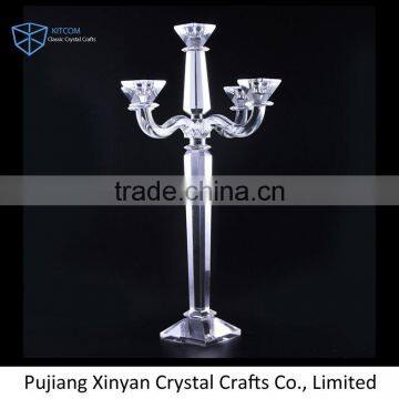 New arrival super quality wedding table crystal candelabras with competitive price