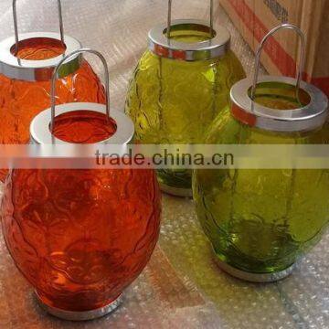 Spray Glass Ball Bottle Candle Holder photo-2
