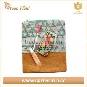 Washable Kraft Paper Clutch , Recycle Kraft Paper Funky Clutch Bag Women photo-2
