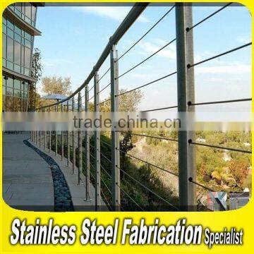Fabrication Project 304 Stainless Steel Balcony Tension Wire Railing photo-2