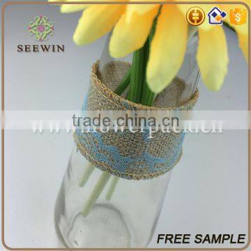 High Quality Raw Natural Jute Italian Ribbon With Rose Pattern for Sales photo-2