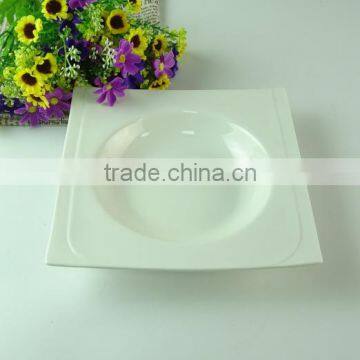 Hot Selling Cheap Porcelain Square Soup Plate , Cheap Ceramics Dinner Plate photo-2