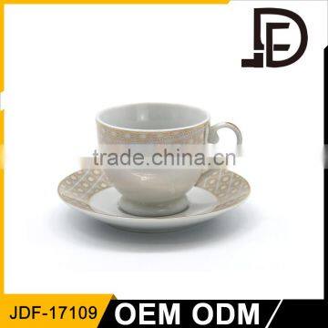 Porcelain Bulk Tea Cup and Saucer Sets / Floral Teacups photo-3