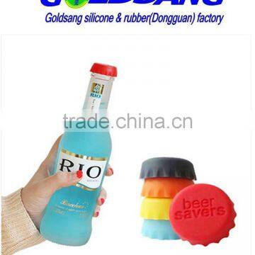 customized food grade silicone wine saver beer bottle stopper