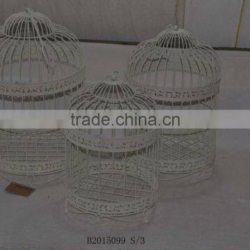 Big round white birdcage