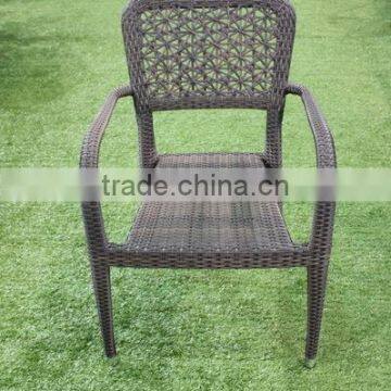 Stackable Luxury Wicker Outdoor Rattan Garden Furniture Dining Chair