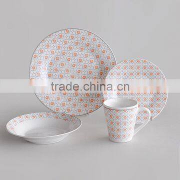 16pcs Ceramic Dinnerware Set With Decal Porcelain Dinnerware Set With Decal photo-2