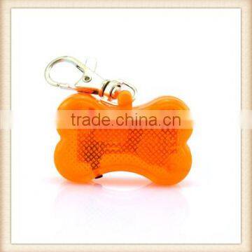 Shining Bone Flashing LED Pet Collar Pendant Tag Light High Quality Dog Tag Two Colors Free Shipping