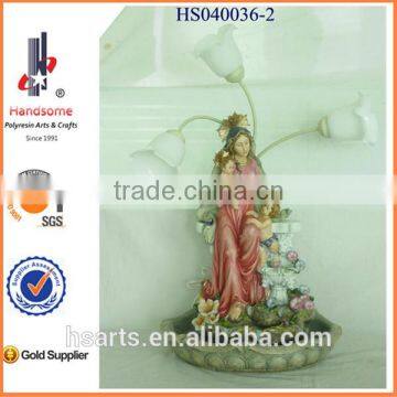 23 Inch Hot Sales Last Supper Resin Home Decor Indoor Water Fountain photo-2