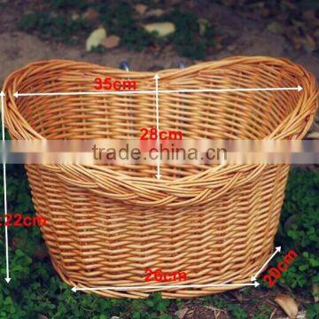 Handmade Removable Cheap Wicker Bike Basket photo-2