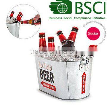 With bottle opener metal ice bucket