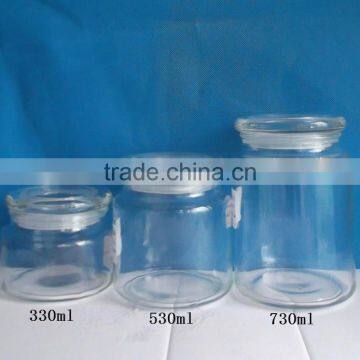 330ml 530ml 730ml promotional glass candle wax candy jar