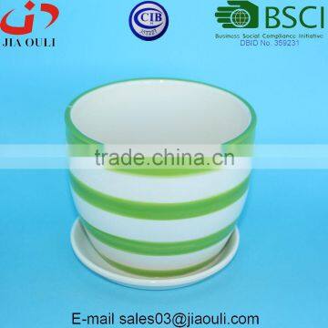 Cheap Ceramic Pots for Plants, Planter Pot With Saucer photo-3