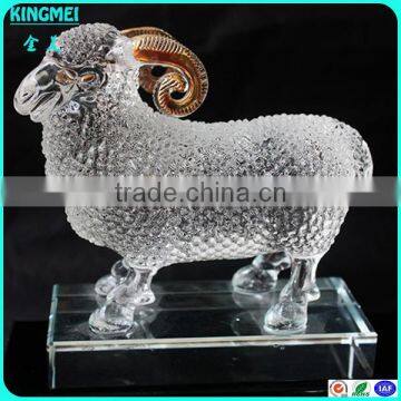 Chinese Crystal Animals Horse With Gloden Plate on Tail photo-4