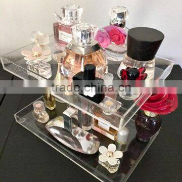 2 Tier Clear Square Acrylic Nali Polish Display Stand