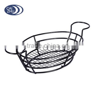 Chrome Wire Oval Bread Basket