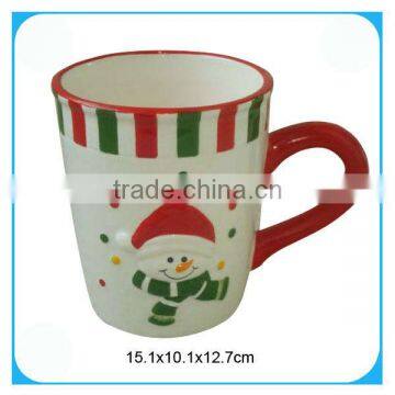 Christmas unique shape ceramic coffee mugs